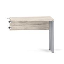 Mesa Complemento Pé Painel P25 Pandin 90,0 CM Casablanca e Cinza