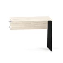 Mesa Complemento Pé Painel P25 Pandin 90,0 CM Casablanca e Preto Mesa Complemento Pé Painel P25 Pandin 90,0 CM Casablanca e Preto