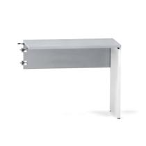 Mesa Complemento Pé Painel P25 Pandin 90,0 CM Cinza e Branco