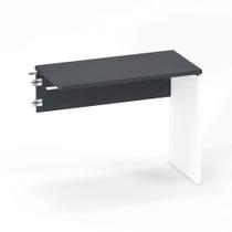 Mesa Complemento Pé Painel P25 Pandin 90,0 CM Grafito e Branco