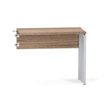 Mesa Complemento Pé Painel P25 Pandin 90,0 CM Noce Naturale e Cinza