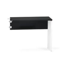 Mesa Complemento Pé Painel P25 Pandin 90,0 CM Preto e Branco