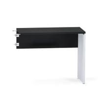 Mesa Complemento Pé Painel P25 Pandin 90,0 CM Preto e Cinza