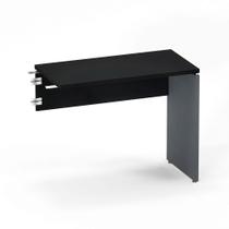 Mesa Complemento Pé Painel P25 Pandin 90,0 CM Preto e Grafito