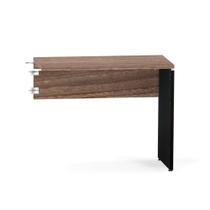 Mesa Complemento Pé Painel P25 Pandin 90,0 CM Walnut e Preto