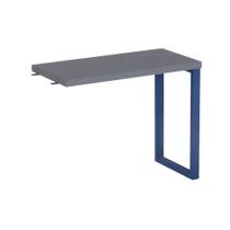 Mesa Complemento Tubolar PE 40 Pandin 90 Cm Grafito e Azul Del Rey