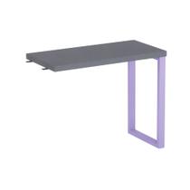 Mesa Complemento Tubolar PE 40 Pandin 90 Cm Grafito e Lilas Mesa Complemento Tubolar PE 40 Pandin 90 Cm Grafito e Lilas