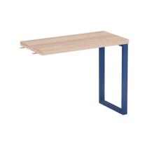 Mesa Complemento Tubolar PE 40 Pandin 90 Cm Noce Naturale e Azul Del Rey Mesa Complemento Tubolar PE 40 Pandin 90 Cm Noce Naturale e Azul Del Rey