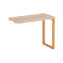 Mesa Complemento Tubolar PE 40 Pandin 90 Cm Noce Naturale e Laranja Mesa Complemento Tubolar PE 40 Pandin 90 Cm Noce Naturale e Laranja