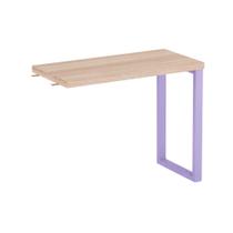 Mesa Complemento Tubolar PE 40 Pandin 90 Cm Noce Naturale e Lilas Mesa Complemento Tubolar PE 40 Pandin 90 Cm Noce Naturale e Lilas