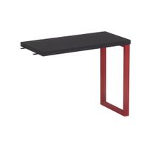 Mesa Complemento Tubolar PE 40 Pandin 90 Cm Preto e Vermelho