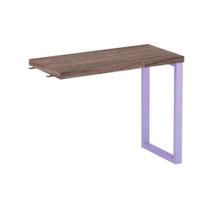 Mesa Complemento Tubolar PE 40 Pandin 90 Cm Walnut e Lilas