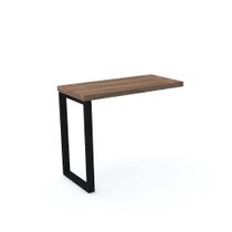 Mesa Complemento Tubolar PE 40 Pandin 90 Cm Walnut e Preto Mesa Complemento Tubolar PE 40 Pandin 90 Cm Walnut e Preto