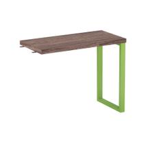 Mesa Complemento Tubolar PE 40 Pandin 90 Cm Walnut e Verde Mesa Complemento Tubolar PE 40 Pandin 90 Cm Walnut e Verde