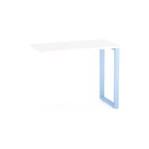 Mesa Complemento Tubular P25 Pandin 90 CM Branco e Azul Dali Mesa Complemento Tubular P25 Pandin 90 CM Branco e Azul Dali