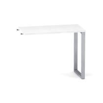 Mesa Complemento Tubular P25 Pandin 90 CM Branco e Cinza