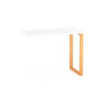 Mesa Complemento Tubular P25 Pandin 90 CM Branco e Laranja