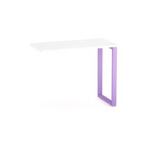 Mesa Complemento Tubular P25 Pandin 90 CM Branco e Lilas