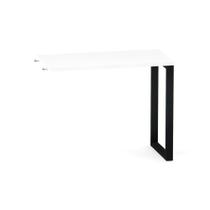 Mesa Complemento Tubular P25 Pandin 90 CM Branco e Preto Mesa Complemento Tubular P25 Pandin 90 CM Branco e Preto