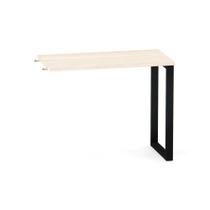 Mesa Complemento Tubular P25 Pandin 90 CM Casablanca e Preto
