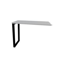 Mesa Complemento Tubular P25 Pandin 90 CM Cinza e Preto