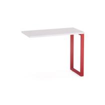 Mesa Complemento Tubular P25 Pandin 90 CM Cinza e Vermelho