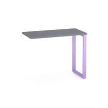 Mesa Complemento Tubular P25 Pandin 90 CM Grafito e Lilas