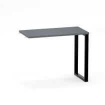 Mesa Complemento Tubular P25 Pandin 90 CM Grafito e Preto Mesa Complemento Tubular P25 Pandin 90 CM Grafito e Preto