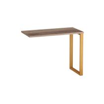 Mesa Complemento Tubular P25 Pandin 90 CM Noce Naturale e Laranja