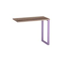 Mesa Complemento Tubular P25 Pandin 90 CM Noce Naturale e Lilas Mesa Complemento Tubular P25 Pandin 90 CM Noce Naturale e Lilas