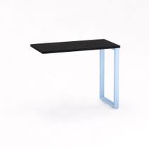 Mesa Complemento Tubular P25 Pandin 90 CM Preto e Azul Dali