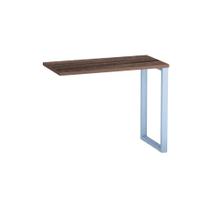 Mesa Complemento Tubular P25 Pandin 90 CM Walnut e Azul Dali Mesa Complemento Tubular P25 Pandin 90 CM Walnut e Azul Dali