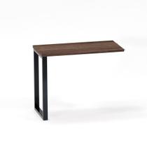 Mesa Complemento Tubular P25 Pandin 90 CM Walnut e Grafito Mesa Complemento Tubular P25 Pandin 90 CM Walnut e Grafito