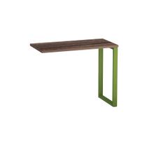 Mesa Complemento Tubular P25 Pandin 90 CM Walnut e Verde Mesa Complemento Tubular P25 Pandin 90 CM Walnut e Verde