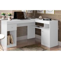 Mesa Computador Casal Nilo c/ 1 Porta e 1 Gaveta Branco - Caemmun