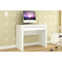 Mesa Computador Escrivaninha MSM421 c/ 1 Gaveta Branco - Movelbento