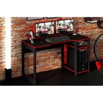 Mesa Computador Gamer ME4152 Preto/Vermelho - Tecno Mobili Mesa Computador Gamer ME4152 Preto/Vermelho - Tecno Mobili