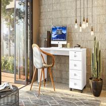 Mesa computador Moldavia branca brilho Mesa computador Moldavia branca brilho