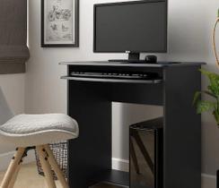 Mesa computador pratica com gaveta-preto mdk moveis