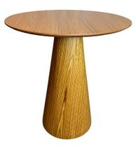 Mesa Cone para Sala de Jantar - Madeira Freijó Tampo 70 cm