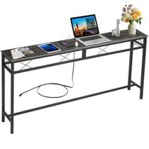 Mesa Consola VECELO 180 cm con Estação de Carregamento USB Mesa Consola VECELO 180 cm con Estação de Carregamento USB