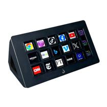 Mesa Controladora Rise Mode Streaming Vision 01, 15 Teclas LCD, USB, Preto - RM-MC-01-B Mesa Controladora Rise Mode Streaming Vision 01, 15 Teclas LCD, USB, Preto - RM-MC-01-B