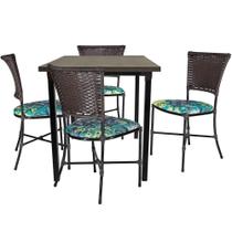 Mesa Cozinha Cadeiras Gramado Tabaco Jogo De Jardim