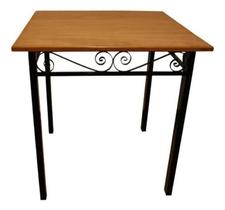 Mesa Cozinha Industrial Ferro e Madeira Tampo 70 x 70 Mesa Cozinha Industrial Ferro e Madeira Tampo 70 x 70