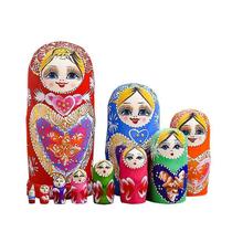Mesa de 10 camadas/conjunto de madeira Matryoshka Russian Ne Mesa de 10 camadas/conjunto de madeira Matryoshka Russian Ne