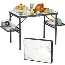 Mesa de acampamento dobrável Titanker 90% alumínio 91x60x71cm Mesa de acampamento dobrável Titanker 90% alumínio 91x60x71cm