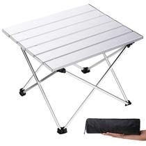 Mesa de acampamento Grope, pequeno tampo dobrável de alumínio (branco-S) Mesa de acampamento Grope, pequeno tampo dobrável de alumínio (branco-S)