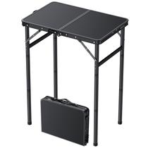 Mesa de acampamento JiGiu Dobrável 60x40cm Alumínio 3 Alturas