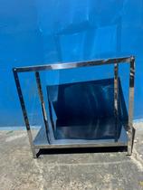 Mesa De Aço Inox 90x50x85 Multiuso