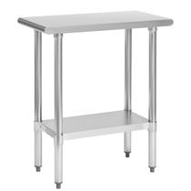 Mesa de aço inoxidável HALLY para preparação e trabalho 76x38cm com prateleira inferior